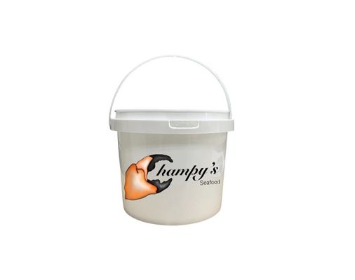Contenedor de plástico de 1 galón de polipropileno/HDPE con tapa robusta y de diseño duradero