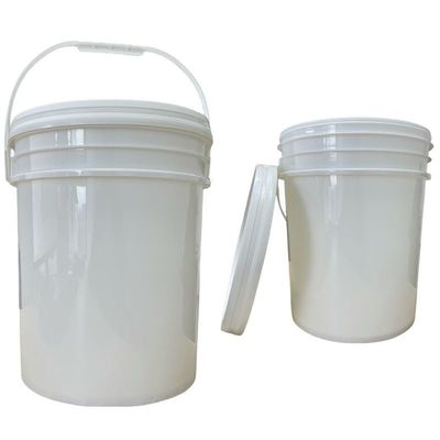 Cubo de pintura de 18L con tapa y mango hecho de polipropileno resistente a la manipulación/HDPE