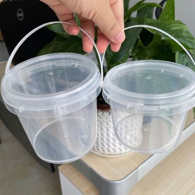 Cubo de plástico de 1,0 a 2,5 mm de espesor para detergente de ropa robusto y de diseño práctico