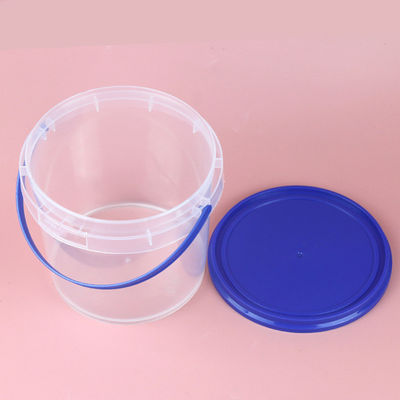 Personalización industrial 300ml 500ml 750ml 1L baldes de plástico transparente con tapa y tapa