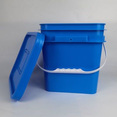 Cubo de plástico de forma cuadrada de 10L con cubos impresos