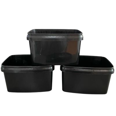 1L 5L y 20L Tambores Rectángulo Cubo de plástico Durable Cubo cuadrado con Impresión IML