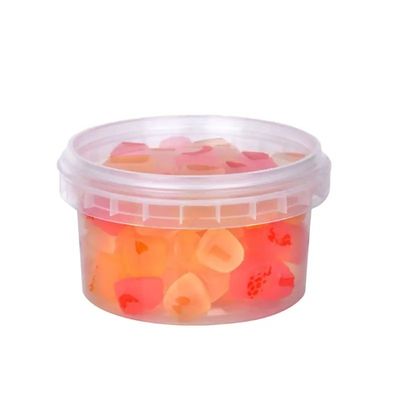1.0-2.5 MM de espesor Cubo de plástico personalizado para sopas de calidad alimentaria salsa helados y azúcar