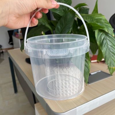 Contenedor de plástico redondo de 500 ml con tapa de grado alimenticio, redondo transparente 8/12/16/24/32 oz.