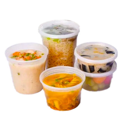 Cubo de plástico de grado alimenticio personalizado para sopa de arroz y dulces personalizar para satisfacer sus necesidades