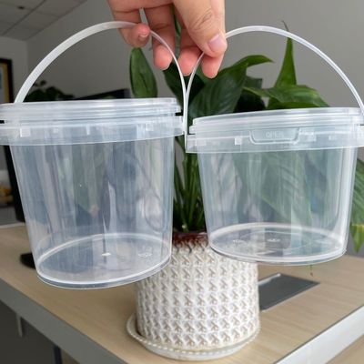 Pantalla de seda/transferencia de calor/impresión IML cubo de PP con tapa versátil y práctico