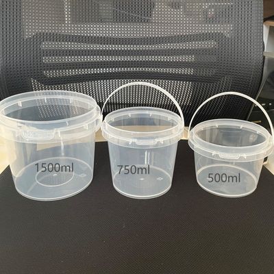 Pantalla de seda/transferencia de calor/impresión IML cubo de PP con tapa versátil y práctico