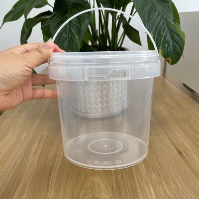 Pantalla de seda/transferencia de calor/impresión IML cubo de PP con tapa versátil y práctico