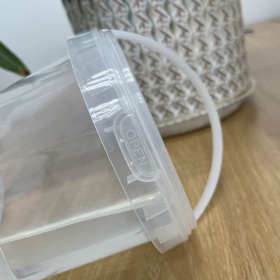 Pantalla de seda/transferencia de calor/impresión IML cubo de PP con tapa versátil y práctico