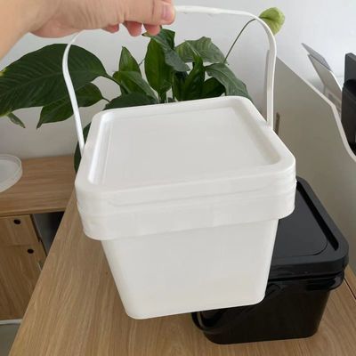 1L-5L Cubo de plástico para alimentos impreso con serigrafía y transferencia de calor