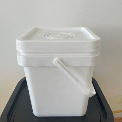 Cubo de plástico cuadrado personalizable para almacenar nueces juguetes productos químicos y fertilizantes