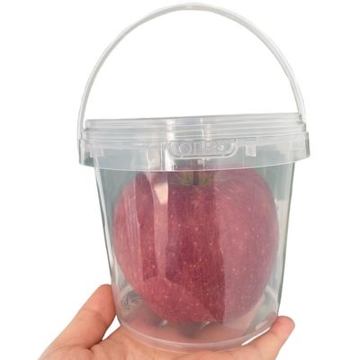 Pantalla de seda/transferencia de calor/impresión IML Cubo de plástico con tapa 500 ml Cubo de comida 1.0-2.5 mm de espesor