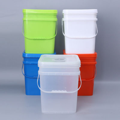 Contenedor de plástico cuadrado de reciclaje con tapa de cubo Impresión versátil y diseño duradero