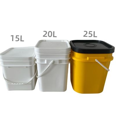 Contenedor de plástico cuadrado de 20L con certificación GAP/ISO/FDA y diseño personalizable