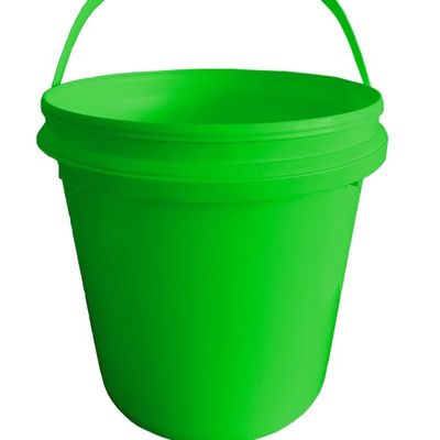 Cubo de plástico de 10 litros con tapa Cubo de alimentos de uso pesado de 1,0 a 2,5 mm de espesor libre de BPA