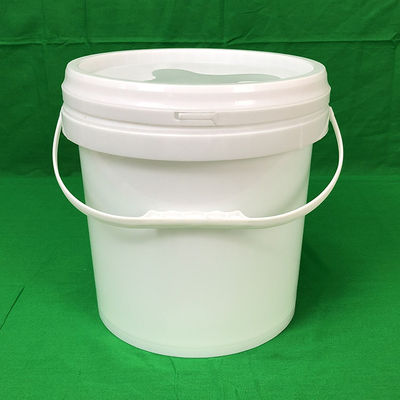 1.0 a 2.5 MM espesor 10 kg PP cubo de pintura de plástico con cubierta GAP/ISO/FDA certificado