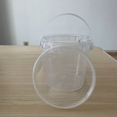 Cubo de plástico a medida 4L 5L 8L 10L 16L Contenedor de alimentos con tapa