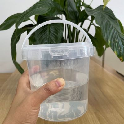 Cubo de plástico a medida 4L 5L 8L 10L 16L Contenedor de alimentos con tapa