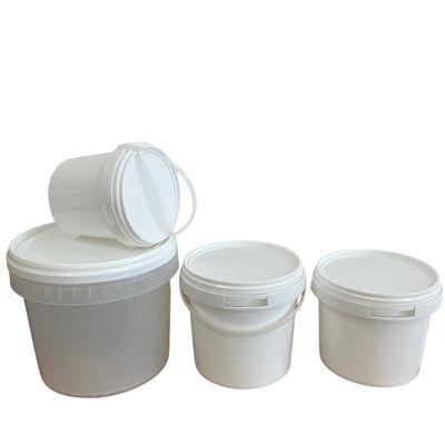 Contenedor de almacenamiento de alimentos impreso personalizable Cubo de plástico con mango
