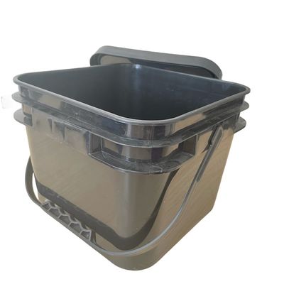 Contenedor de semillas de piensos personalizable de 10 litros de cubo cuadrado claro para almacenamiento industrial