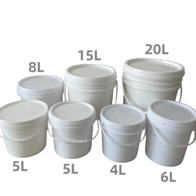 1L-5L Personalizar salsa de yogur aperitivos Contenedor de almacenamiento de alimentos Cubo con tapa y mango