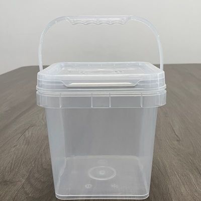 Contenedor de salsa de 500 ml, cubo cuadrado, cubo impreso blanco de 1,0 a 2,5 mm de espesor