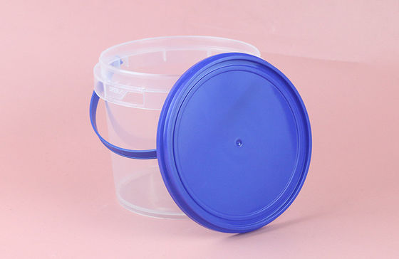 Cubo de plástico transparente de 4L con tapa para almacenar herramientas prácticas y versátiles
