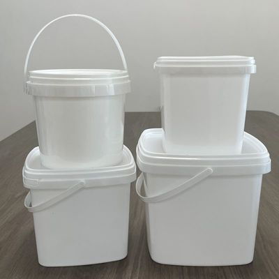 Impresión personalizada de tela de seda / transferencia de calor / cubos IML 2L 4L 5L 10L con tapa