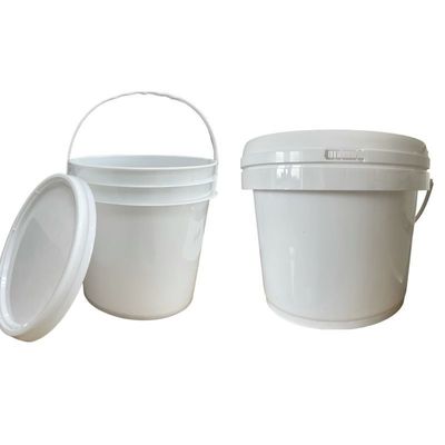 Cubo de pintura de plástico negro con tapa 5L 8L 10L 15L Durable y certificado GAP/ISO/FDA
