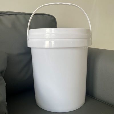 Balde de plástico de 6 litros con tapa personalizado y certificado por GAP / ISO / FDA desde el cubo de plástico