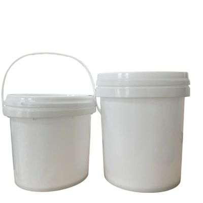 Cubo de plástico blanco de fácil apertura con espesor de cubierta de almacenamiento de 1,0 mm a 2,5 mm de larga duración