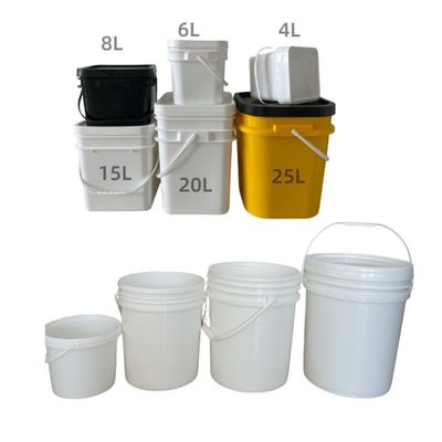 1L-25L cubo de plástico para plantas con tapa a prueba de fugas cubo duradero y de espesor de 1,0-2,5 mm
