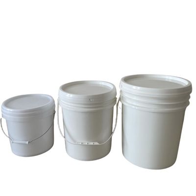 Cubo de plástico químico de 4L con tapa y manija de contenedor de plástico