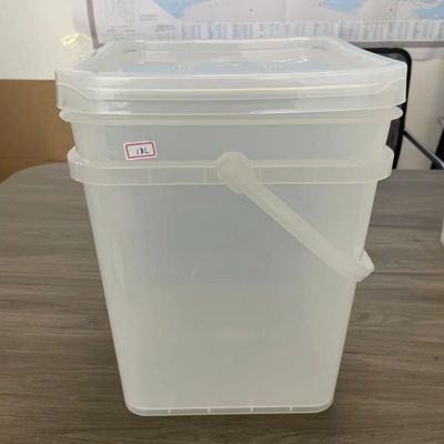 Personalizar el cubo cuadrado con tapa 2L 3L 4L 5L 6L Almacenamiento de la casa alimento de plástico cubo