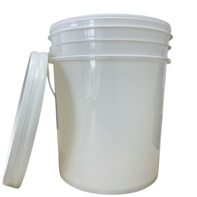 1.0 a 2.5 mm de espesor 5 galones de cubo con tapa de chorro y método de impresión de serigrafía