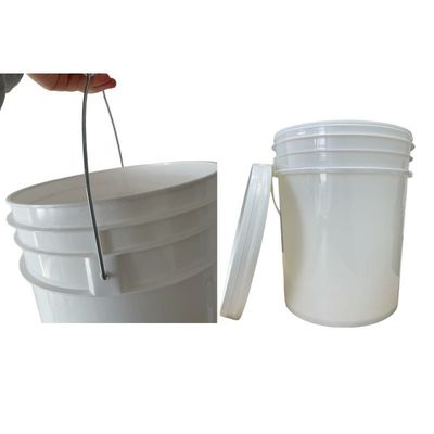 5L 5 galón de cubo 20L de plástico cubo con tapa para alimentos de grado amarillo GAP / ISO / FDA certificado
