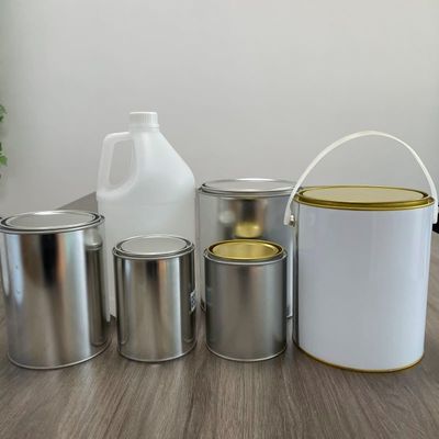 1 galón de cubo cuadrado con botella y cubo de plástico Impresión personalizada transferencia de calor IML