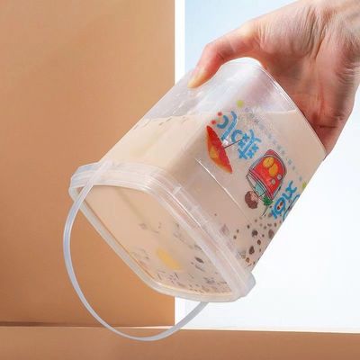 Contenedor de plástico de 500 ml cuadrados con tapa Diseño duradero y personalizable
