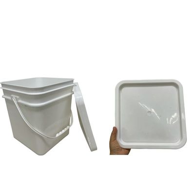 Contenedor de galletas 15L cuadrados cucharón de plástico con material HDPE y diseño impreso