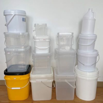 Contenedor de galletas 15L cuadrados cucharón de plástico con material HDPE y diseño impreso