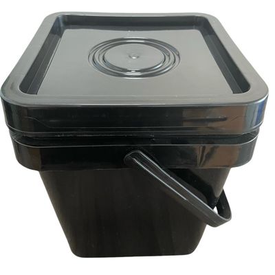 Contenedor de cubo de plástico cuadrado para minerales de 3L a 20L Aplicaciones industriales