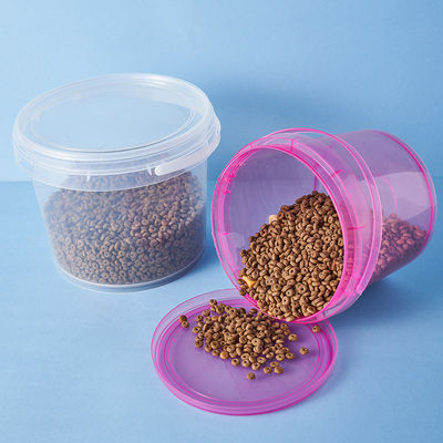 Contenedor de plástico hermético de 500 ml 750 ml 1 L para alimentos para mascotas espesor de 1,0 a 2,5 mm