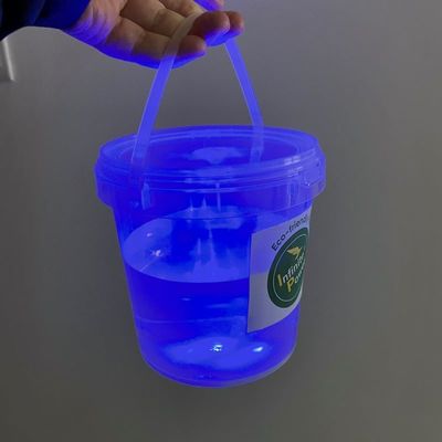 Contenedor de plástico redondo de color personalizado balde de comida con certificado GAP/ISO/FDA