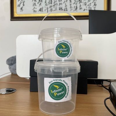 Cubo transparente de PP duradero para recipientes de helados y queso de grado alimenticio