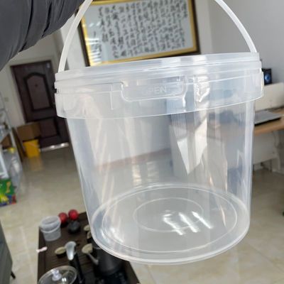 Suministro de 300 ml de 5L de plástico Contenedor de cubo con impresión de seda / transferencia de calor / IML
