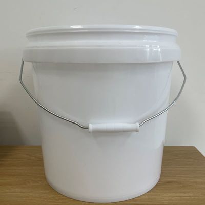 Cubo de plástico redondo 1L-25L personalizado con impresión IML e impresión de transferencia de calor
