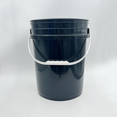 Cubo de plástico redondo de 20L con tapa y pantalla de seda de impresión/transferencia de calor/IML