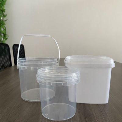 Impresión de Silk Screem 5 litros de plástico blanco PP de grado alimenticio