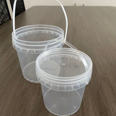 Contenedor de helados Cubo de plástico de grado alimenticio con tapa y manija de 1,0 a 2,5 mm de espesor