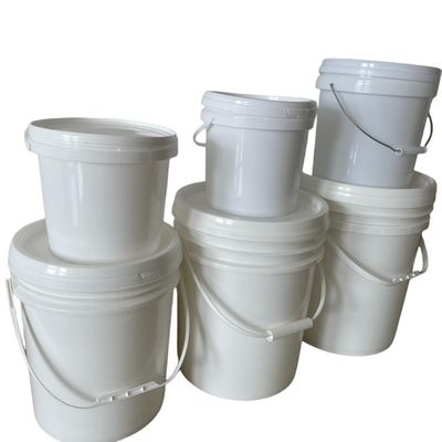 Cubo de plástico redondo de 16 litros con tapa impermeable diseñado para el embalaje de productos lácteos